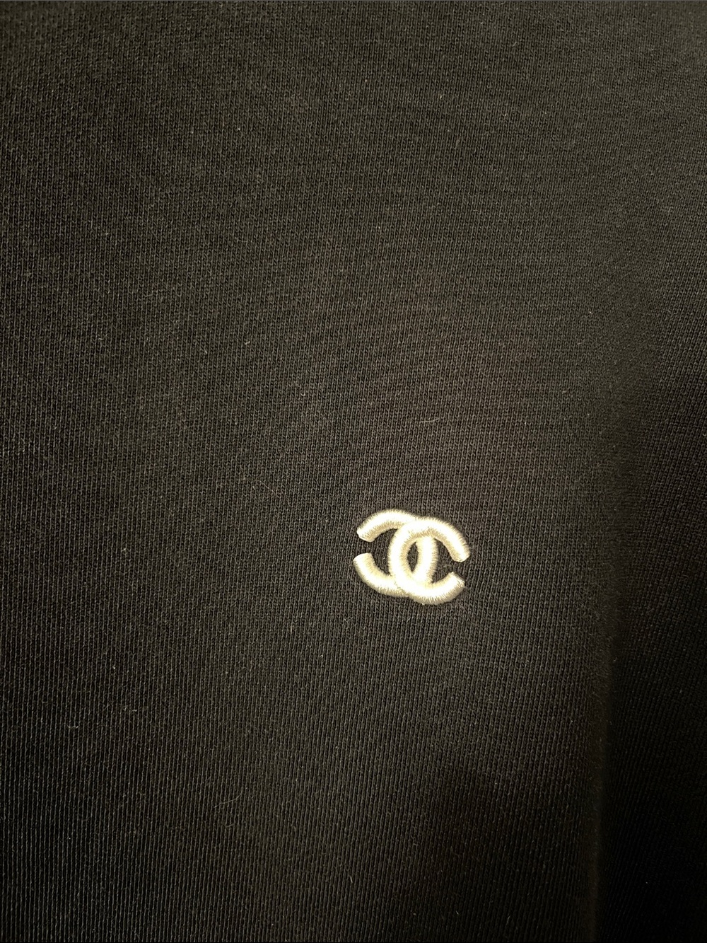 Chanel Uniform Logo Sweatshirt. Embroidered Chanel logo, Rubber Chanel appliqué - Picture 3 of 13